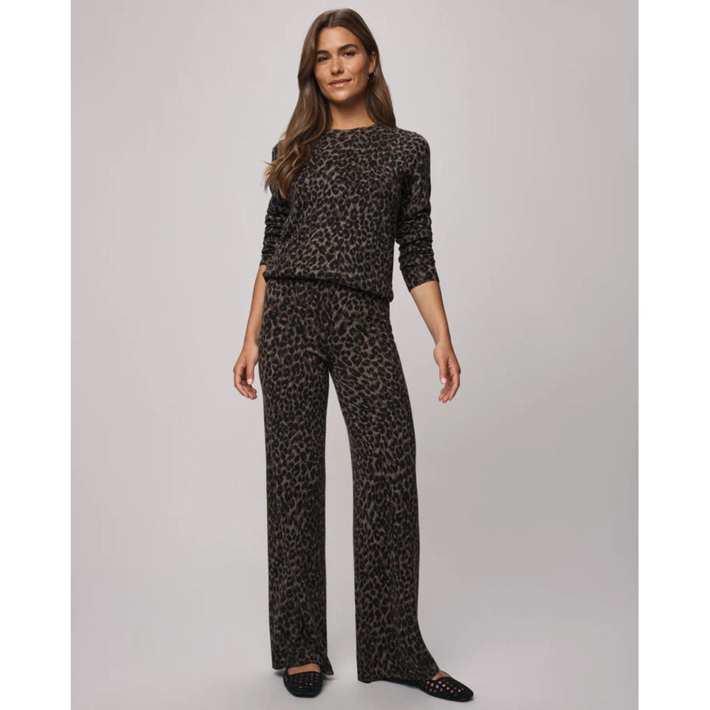 Ladies SPLENDID Splendid Leopard Sweater Pant