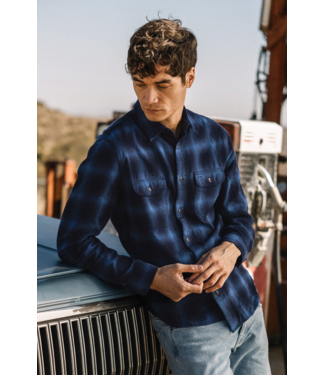 Kato Kato Brace Shadow Ombre Plaid Shirt