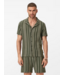 John Varvatos John Varvatos Elias Texture Stripe Camp Shirt
