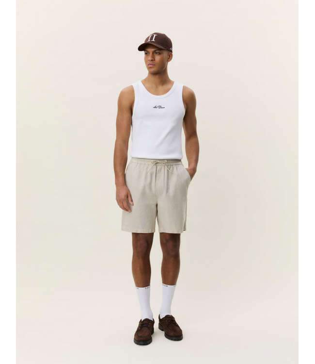 LES DEUX Les Deux Drawstring Linen Short