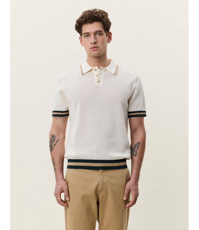 LES DEUX Les Deux Lace Knit Polo