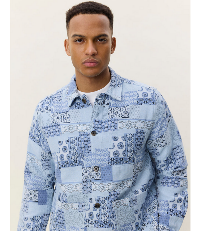 LES DEUX Les Deux Patchwork Jacquard Jacket