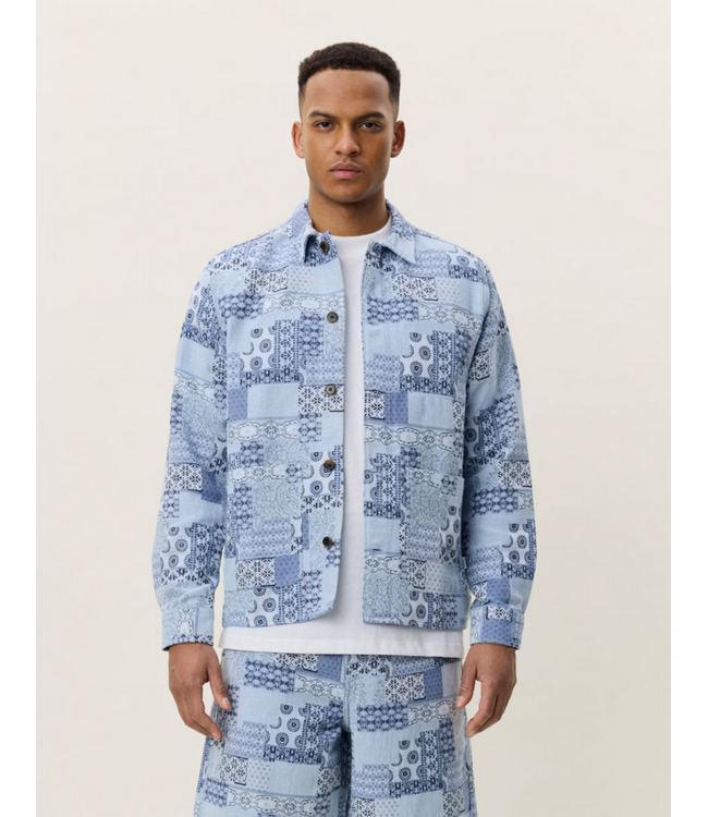 LES DEUX Les Deux Patchwork Jacquard Jacket