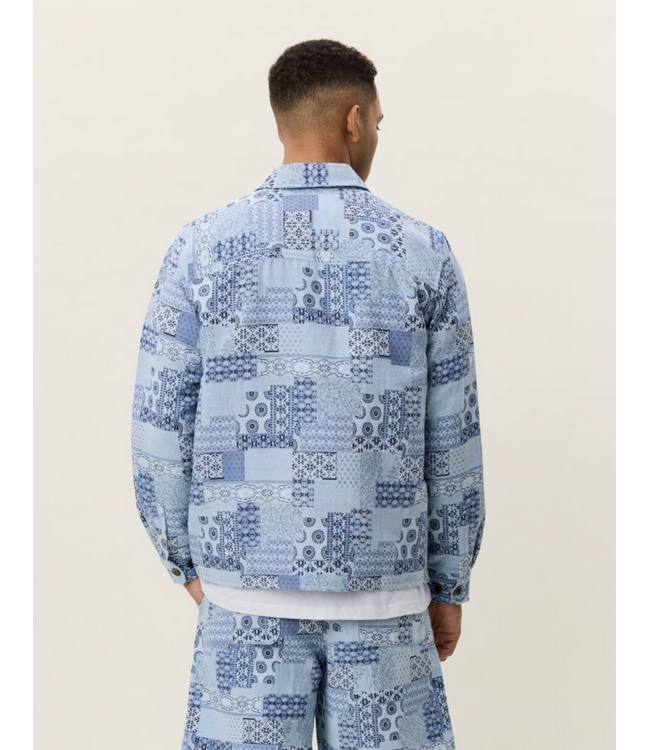 LES DEUX Les Deux Patchwork Jacquard Jacket