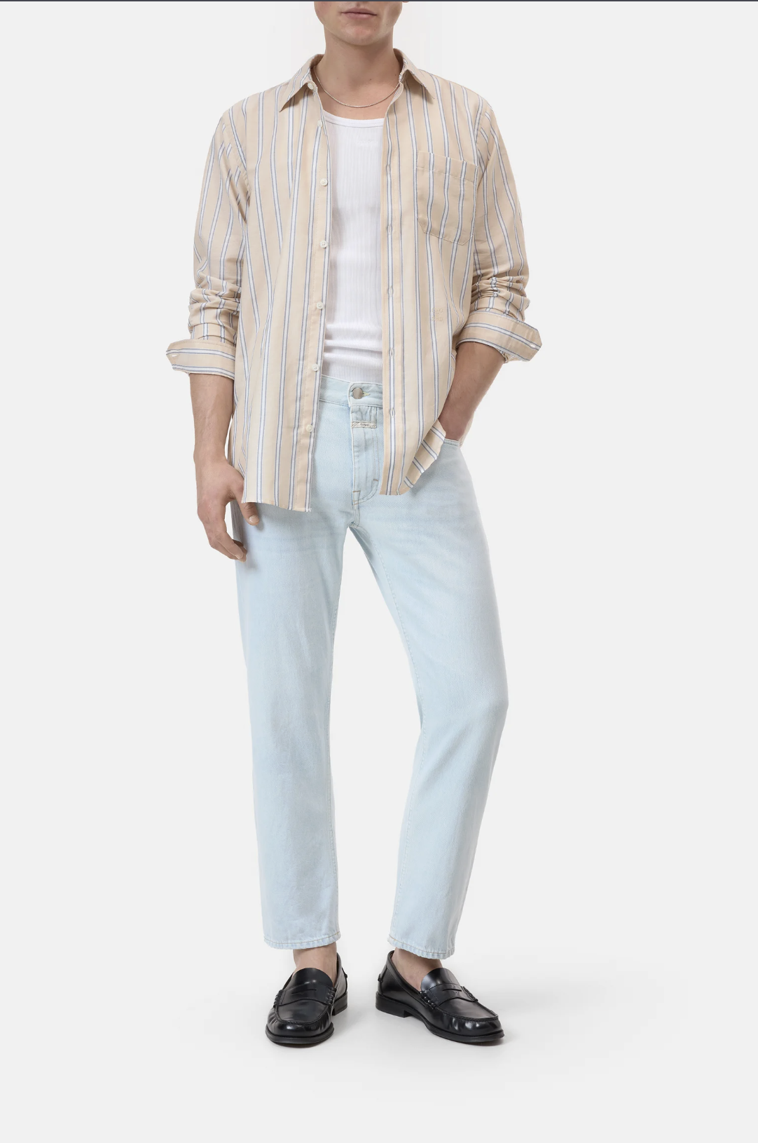 CLOSED Striped Cotton BD Shirt 0526 - Franklin Road Apparel Company