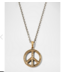 John Varvatos John Varvatos Peace Sign Distressed Necklace