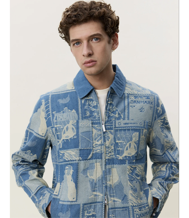 LES DEUX Les Deus Stamp Jacquard Jacket
