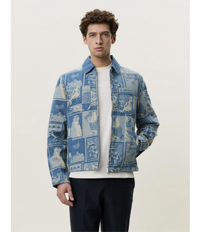 LES DEUX Les Deus Stamp Jacquard Jacket