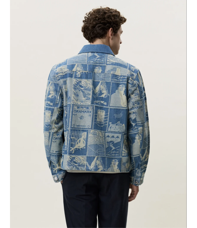 LES DEUX Les Deus Stamp Jacquard Jacket