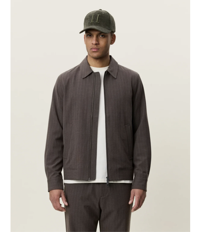 LES DEUX Les Deux Pinstripe Coach Jacket