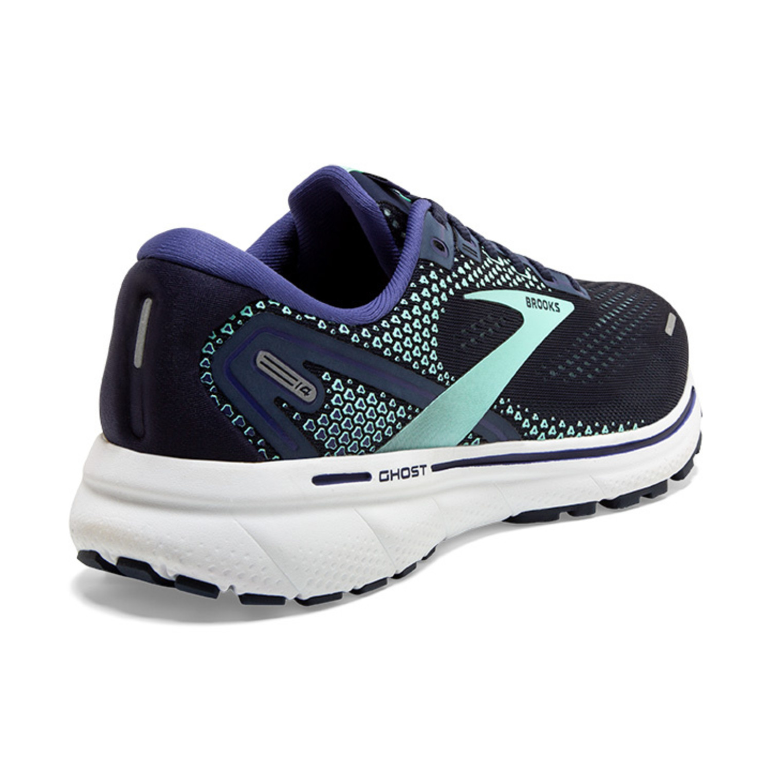 Brooks Womens Ghost 14 Lightweight Athletic Shoe- Peacoat/Yucca/Navy | Cleary's Shoes & Boots