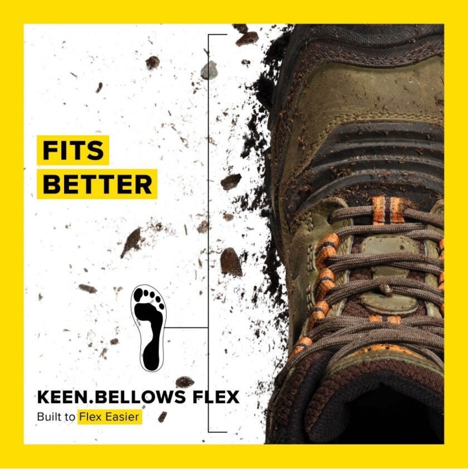 Keen Men's Ridge Flex Mid WP - Bison/Golden Brown