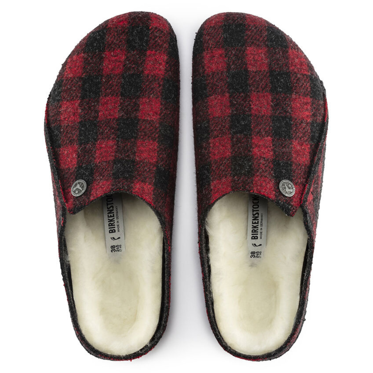 Zermatt Wool Shearling - Plaid - Footwear