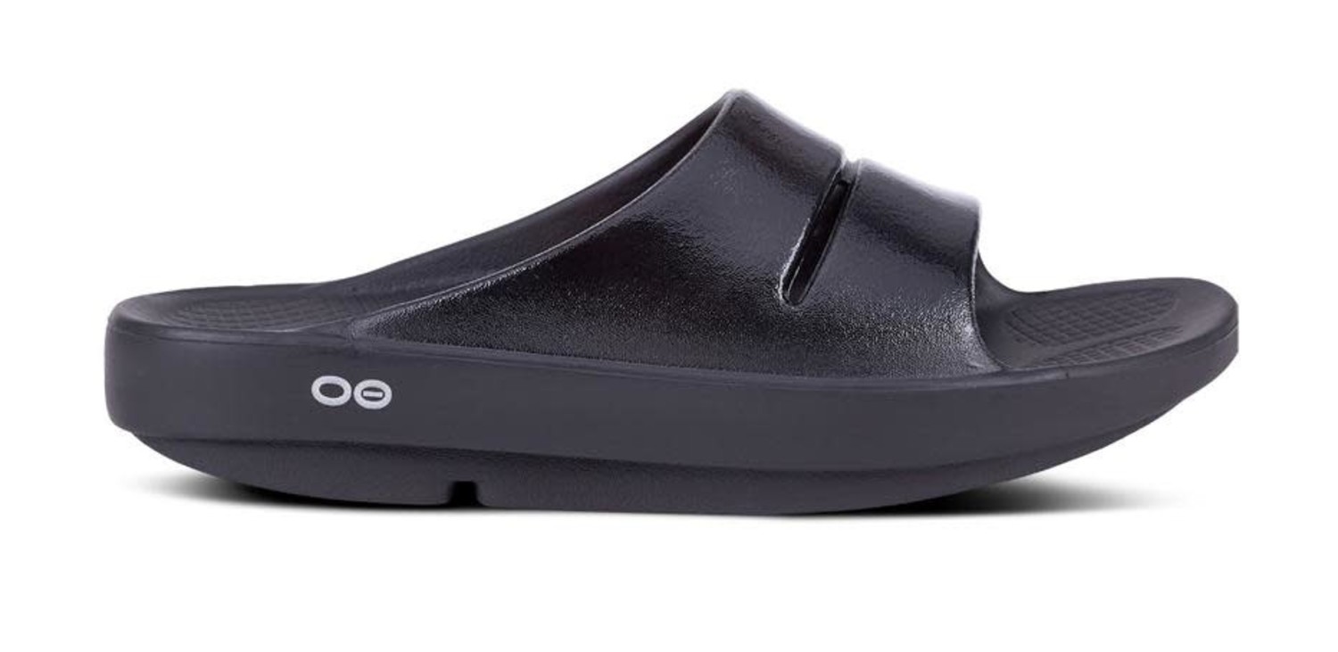 OOahh Luxe Slide - Black - Gentry's Footwear