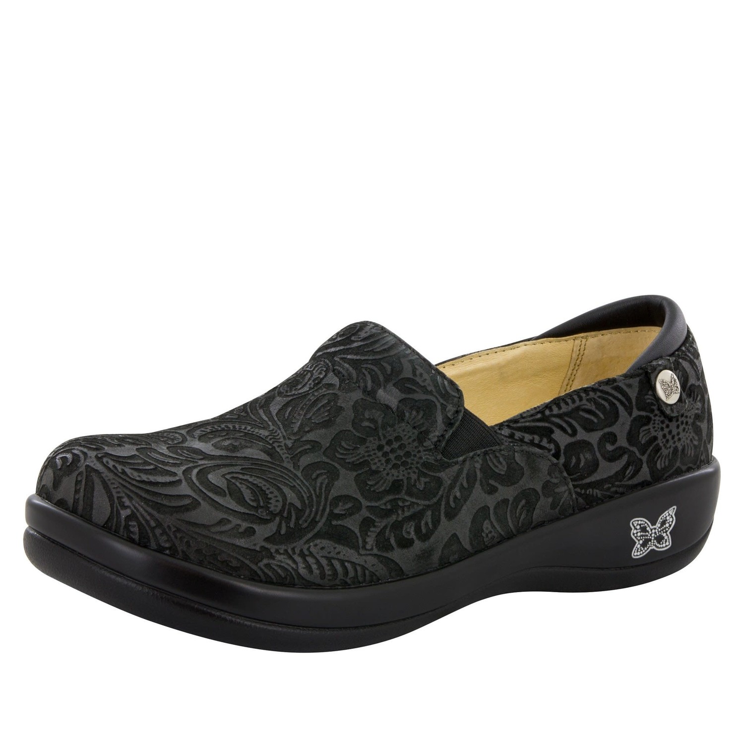 Keli Black Embossed Paisley Gentry s Footwear