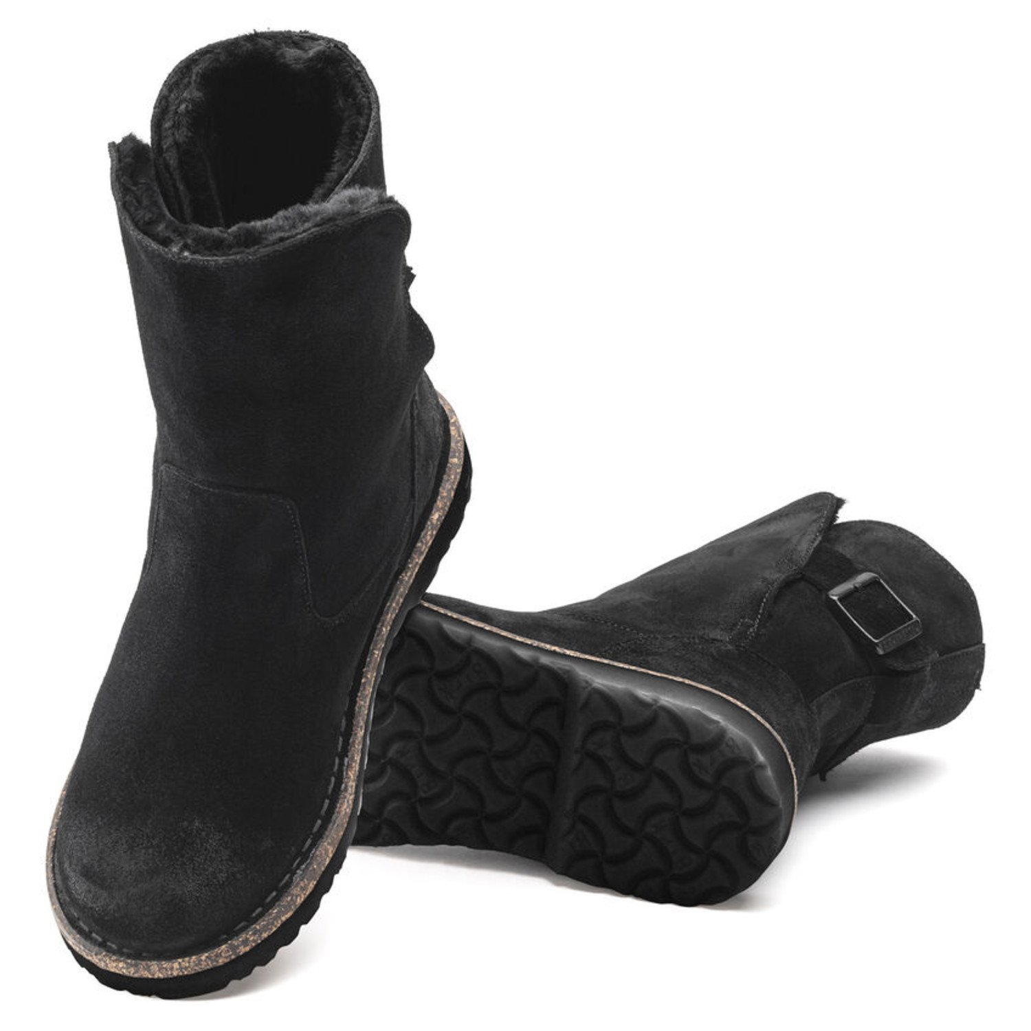 Arizona Shearling Suede Leather Mink - Gentry's Footwear