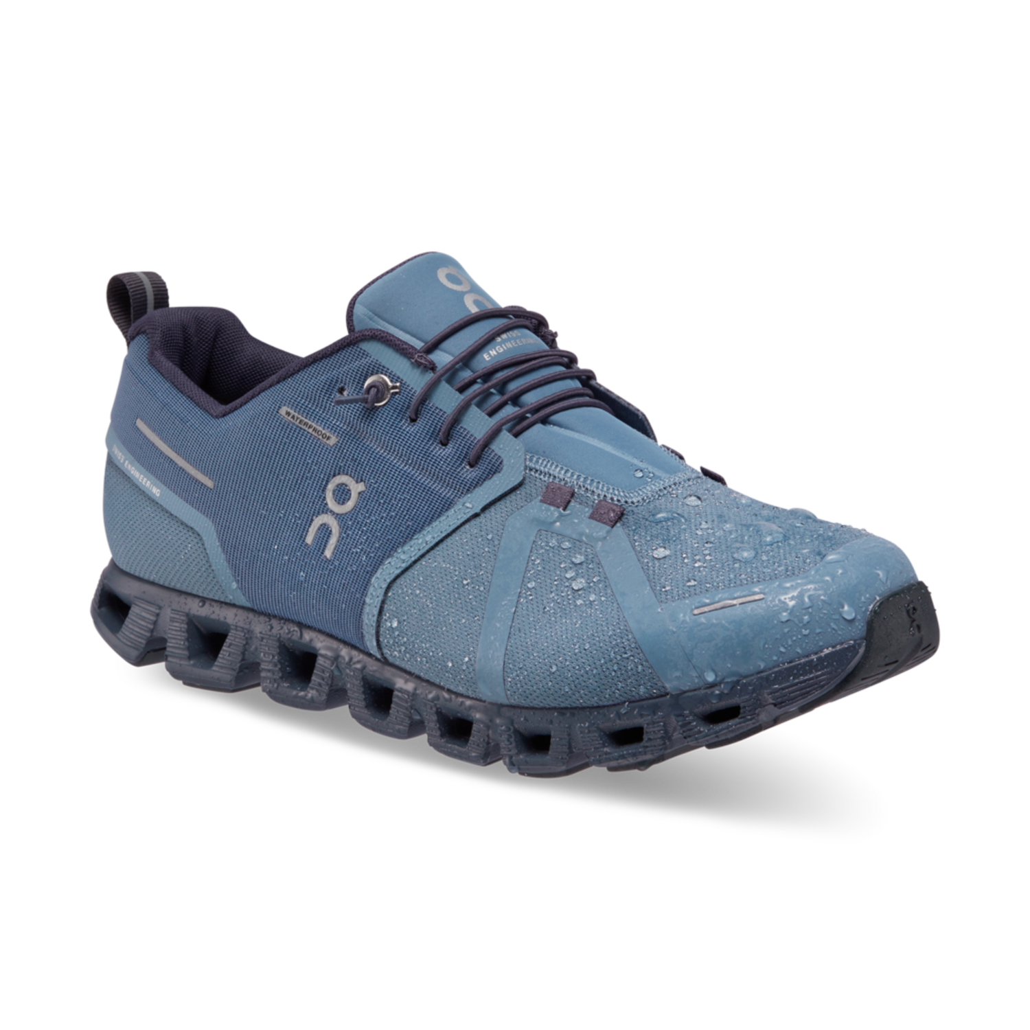 Women's Cloud 5 Waterproof - Metal/Navy - Gentry's Footwear