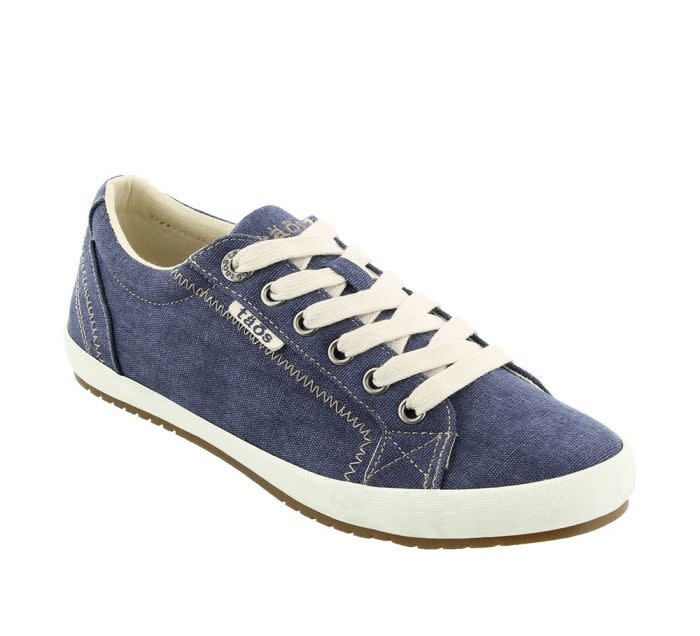 Low Top Washed Canvas Azul