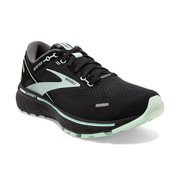  Brooks Women's Launch 10 Neutral Running Shoe -  Black/Blackened Pearl/Green - 5 Medium