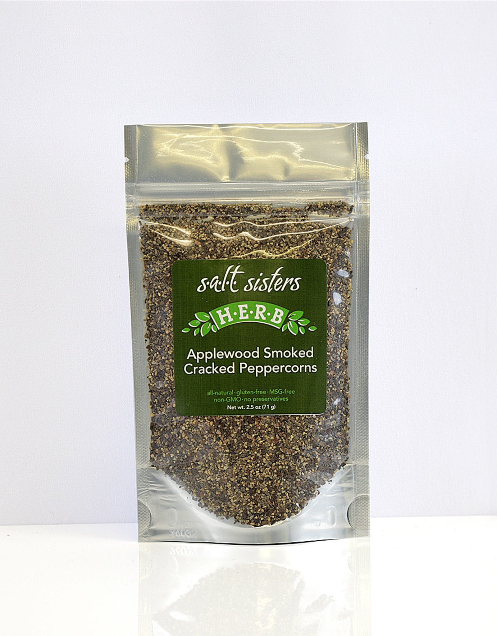 s.a.l.t. sisters APPLEWOOD SMOKED CRACKED PEPPERCORNS 2.5oz