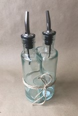 WAVY BOTTLE PAIR WITH POURERS