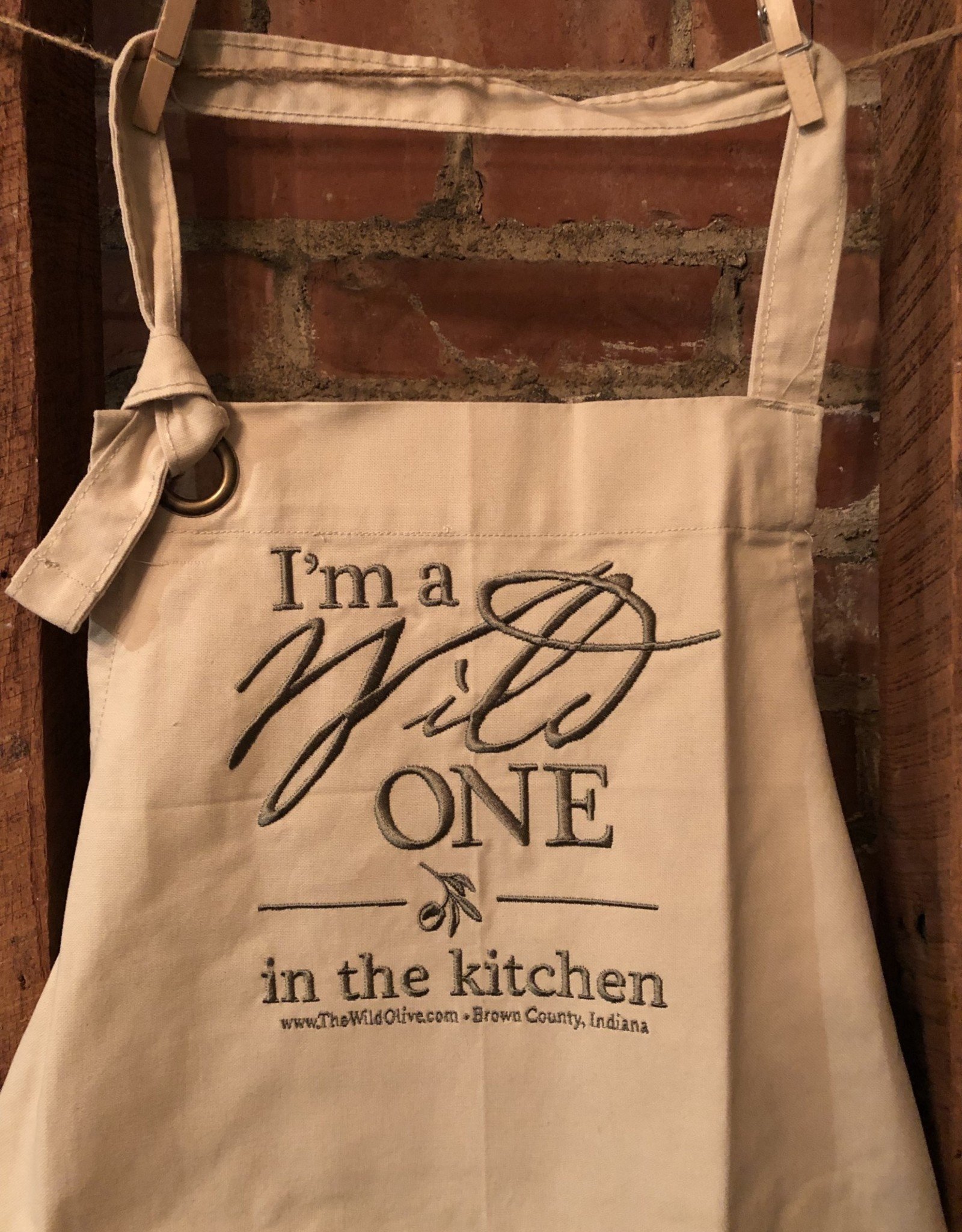 WILD ONE APRON - UNISEX - NATURAL