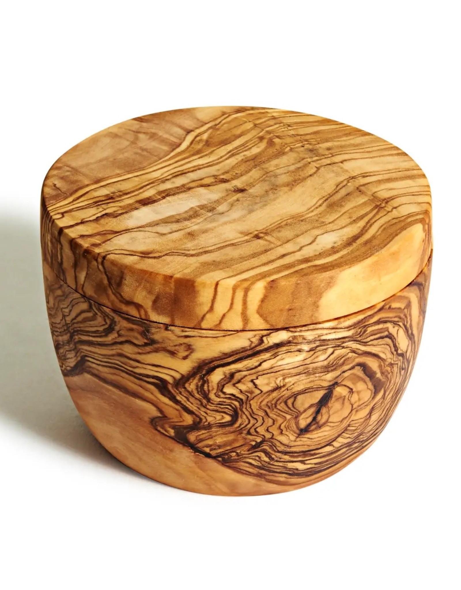 OLIVE WOOD SALT CELLAR