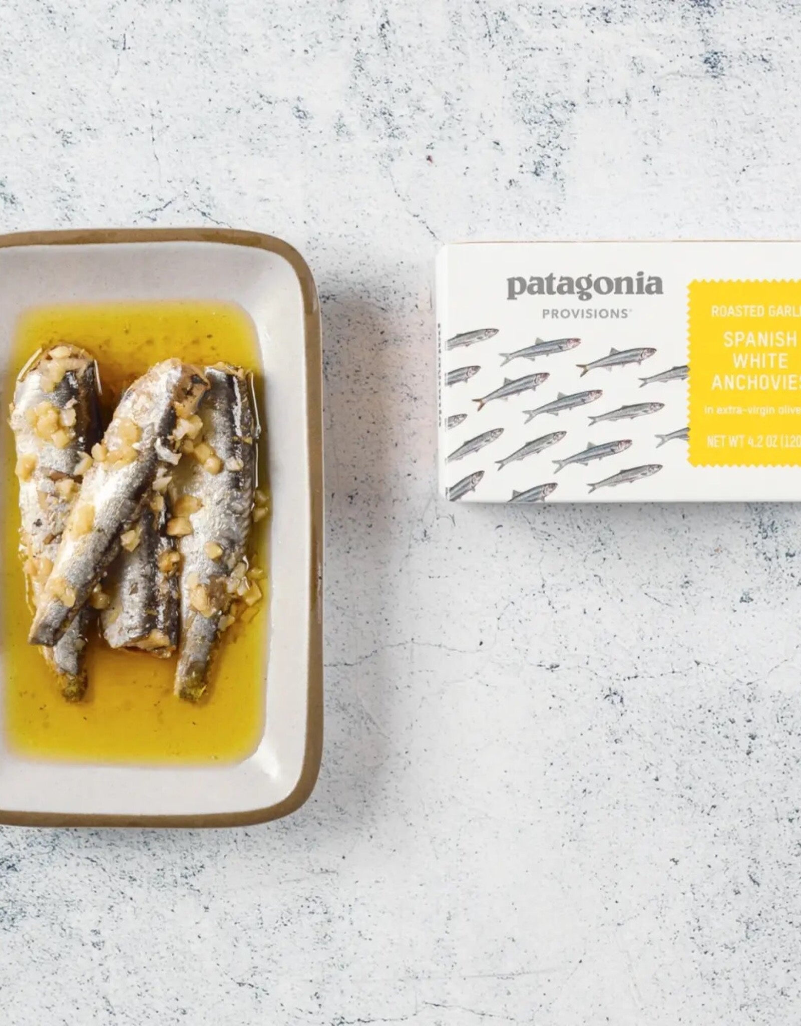ROASTED GARLIC SPANISH WHITE ANCHOVIES