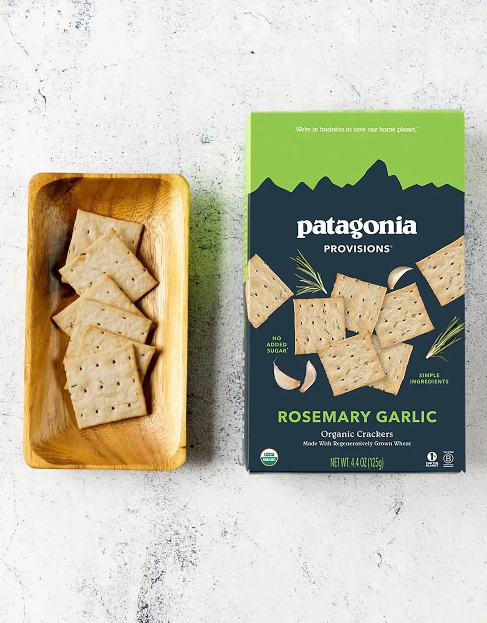 ORGANIC ROSEMARY GARLIC CRACKERS