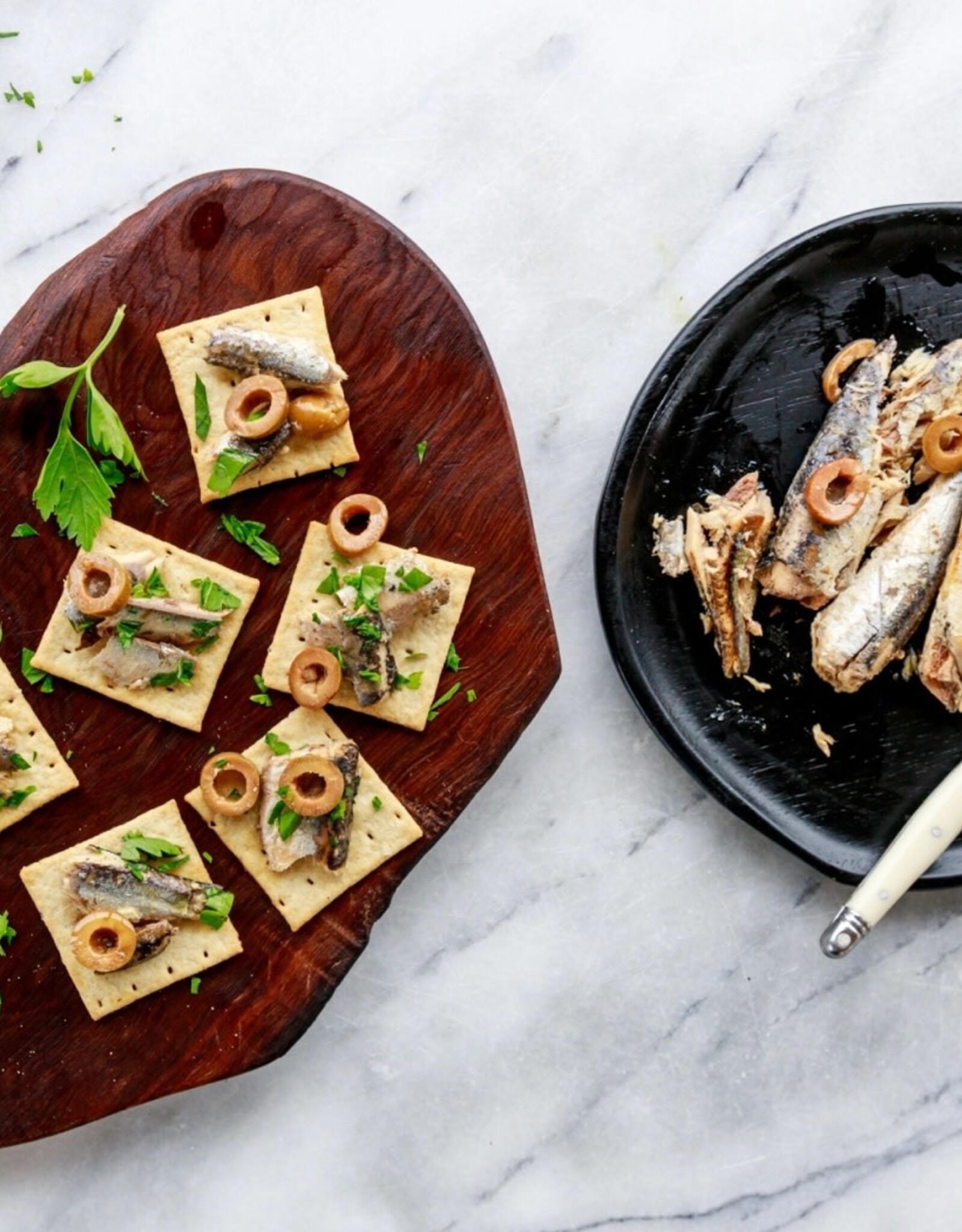 LEMON OLIVE SPANISH WHITE ANCHOVIES