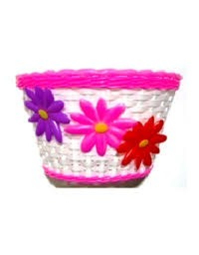 PINK BASKET WITH FLOWERS