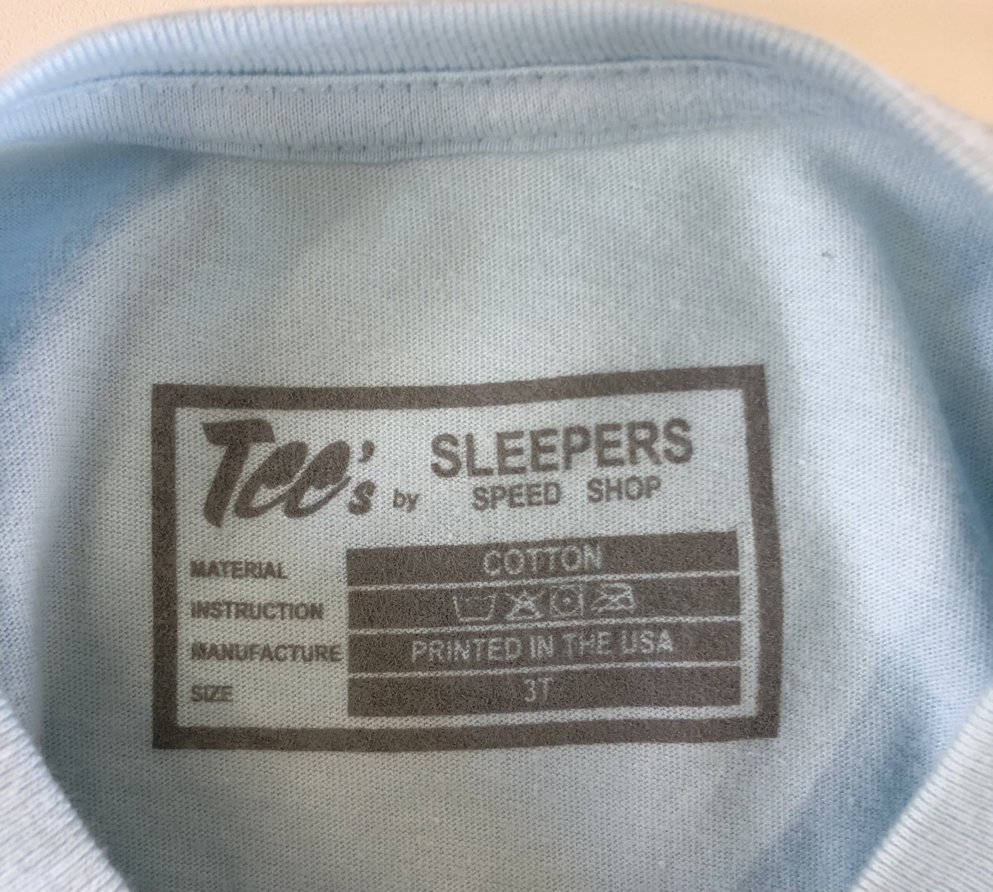 Sleepers Speed Shop Kids Shadow Lurker tee Gulf Blue