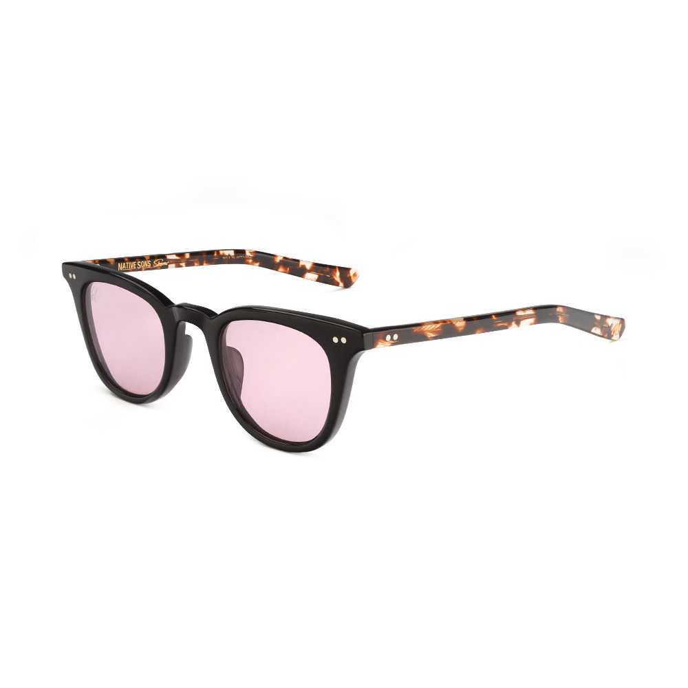 Sleepers x Native Sons Eyewear  Mckowski  Black/Honey Tortoise w/Rose Lens