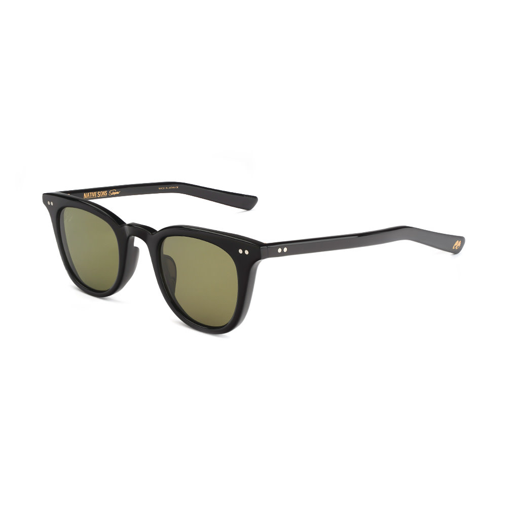 Sleepers x Native Sons Eyewear Mckowski Black/Black  Mid-Green Lens