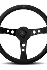 Momo MOD07 Black Edition Steering Wheel 350mm -  Black Spokes/Black Stitch/1 Stripe