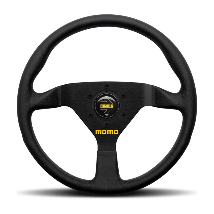 Momo MOD78 Steering Wheel 320 mm - Black Leather/Black Spokes