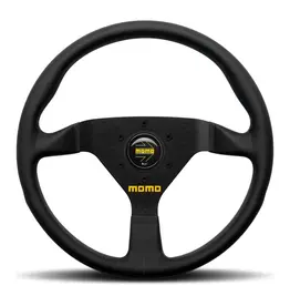 Momo MOD78 Steering Wheel 350 mm -  Black Leather/Black Spokes