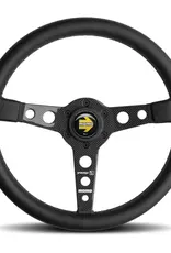 Momo Prototipo 6C Steering Wheel 350 mm - Black Leather/Gry St/Cbn Fbr Spoke