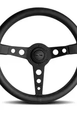 Momo Prototipo Steering Wheel 350 mm - Black Leather/Black Stitch/Black Spokes