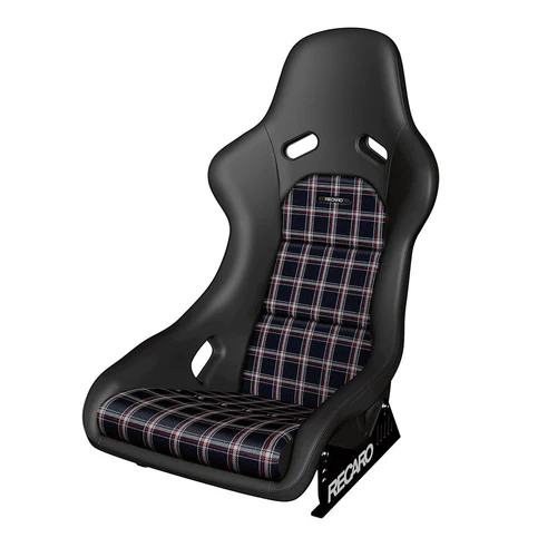 Recaro Recaro Classic Pole Position ABE Seat - Black Leather/Classic Checkered Fabric