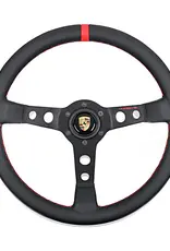 Genuine Porsche Momo Porsche Classic Steering Wheel - Red Stitch