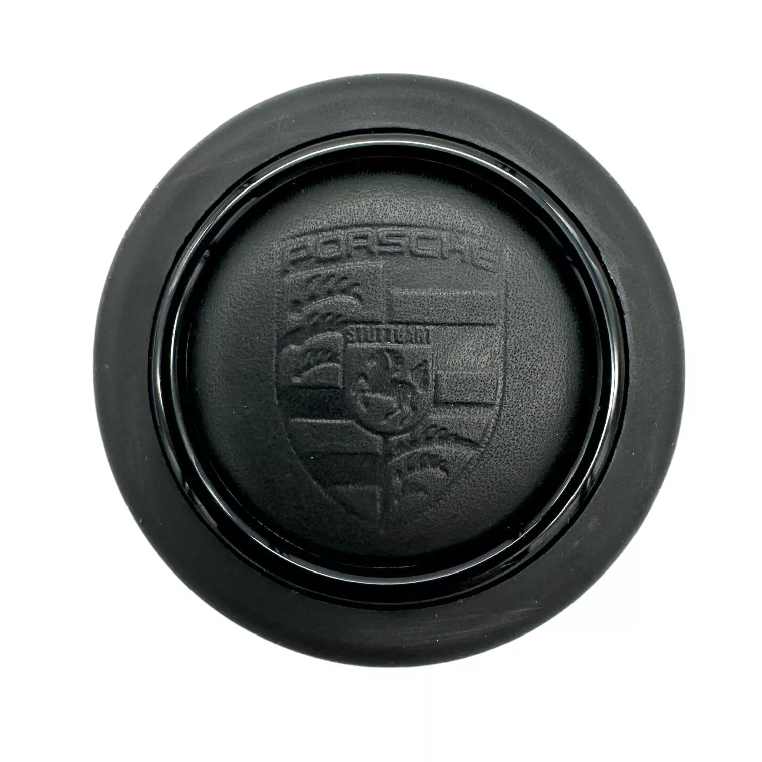 Genuine Porsche Porsche Momo Horn Button - Black Leather