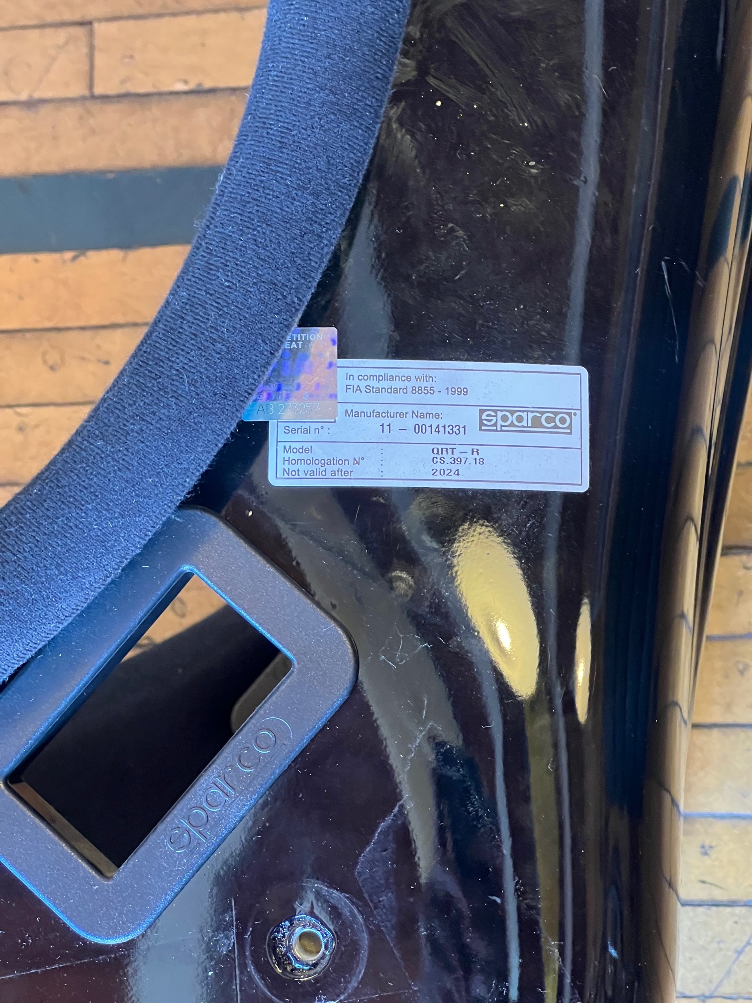 Used: Sparco QRT-R Race Seat - Black