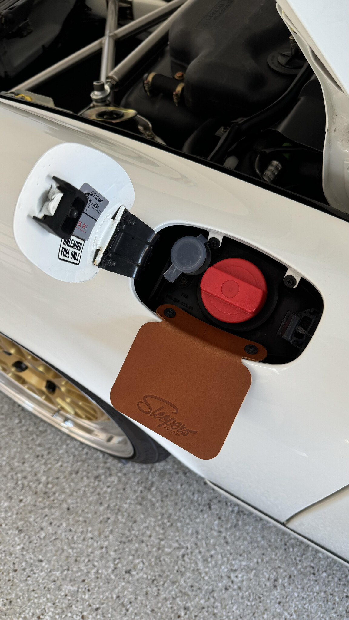 Sleepers Genuine Leather 911 Fuel Bib (964/993) - Brown