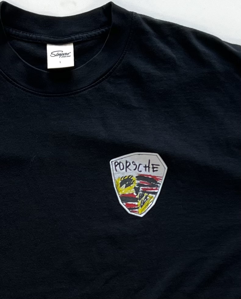 Sleepers Crayon Crest T-Shirt - Black