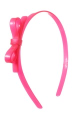 Lilies & Roses HB thin bow- neon pink