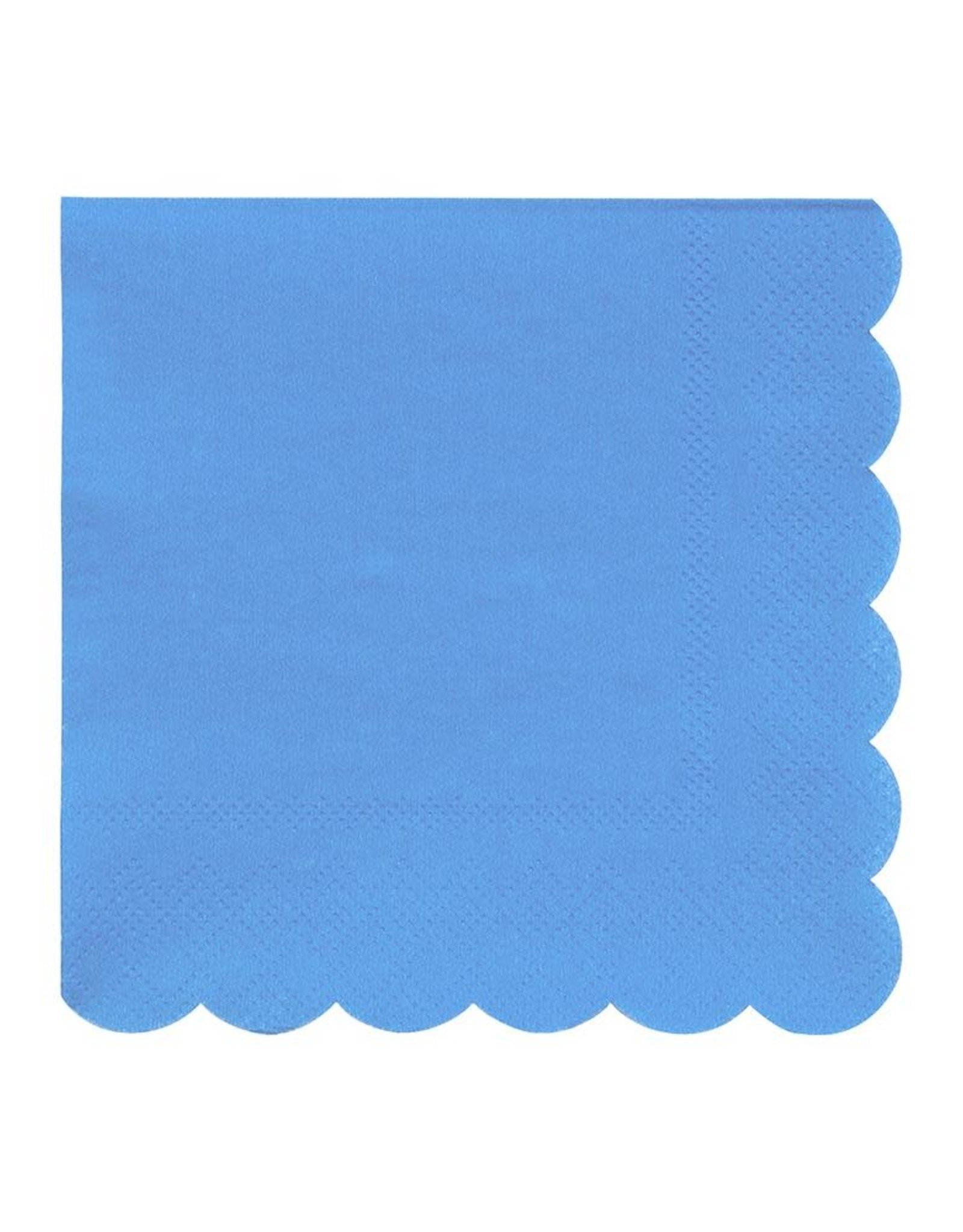 Meri Meri bright blue napkins- small