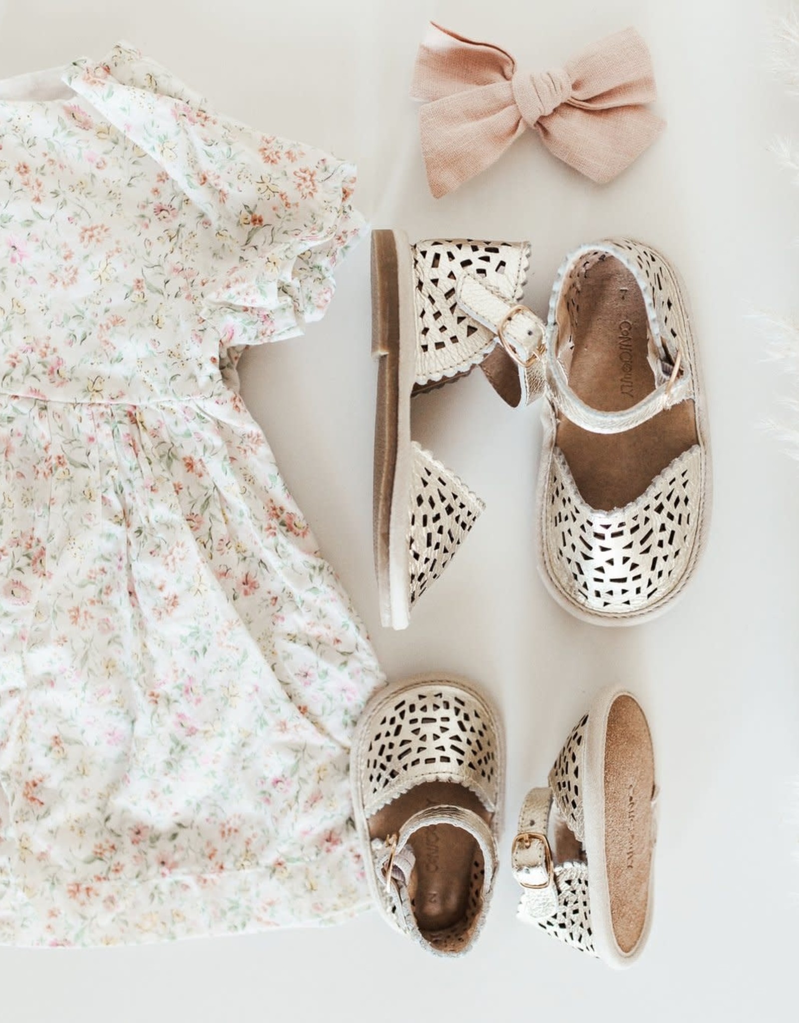 Consciously Baby pocket sandals- sahara gold