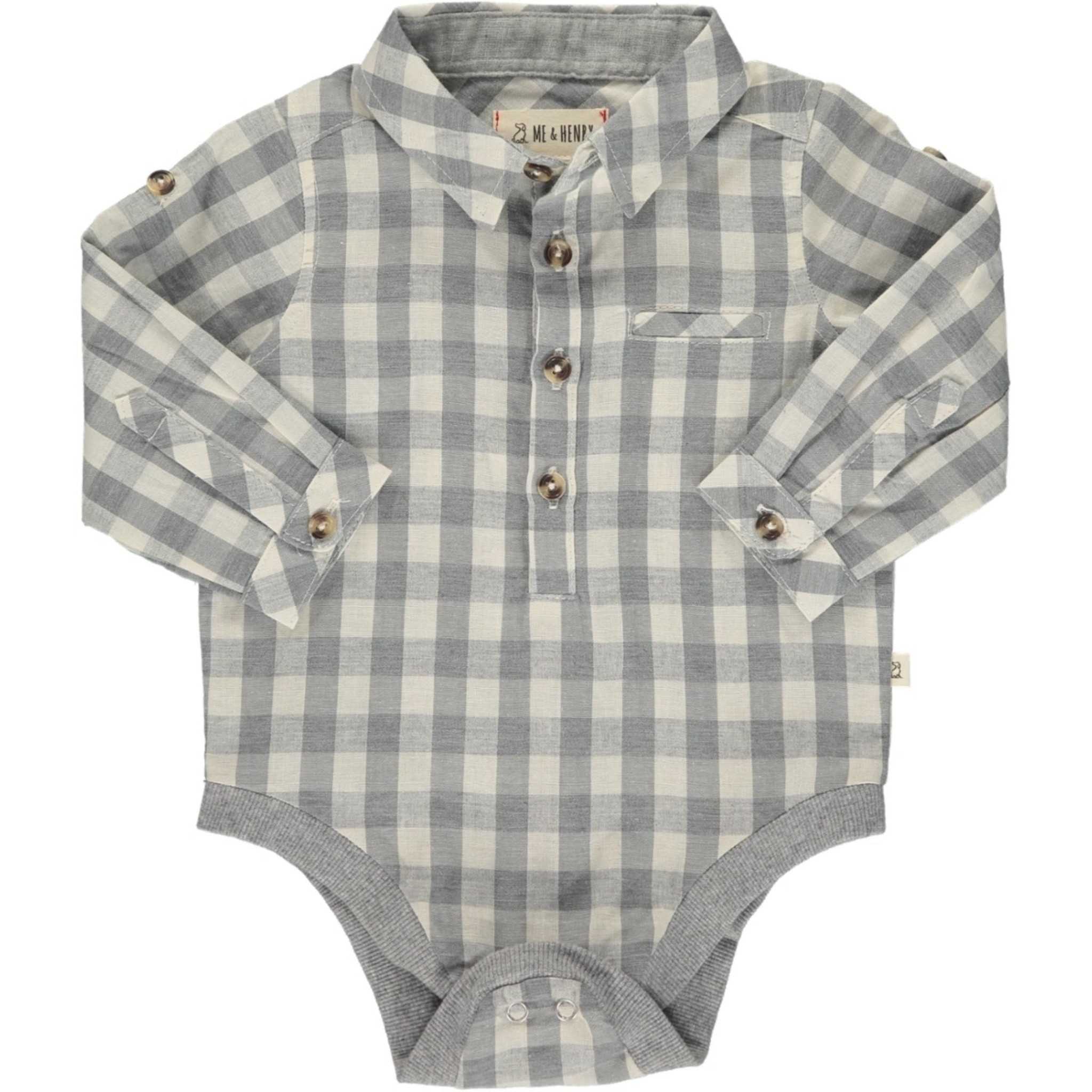 baby button down onesie