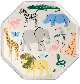 Meri Meri safari animals dinner plates